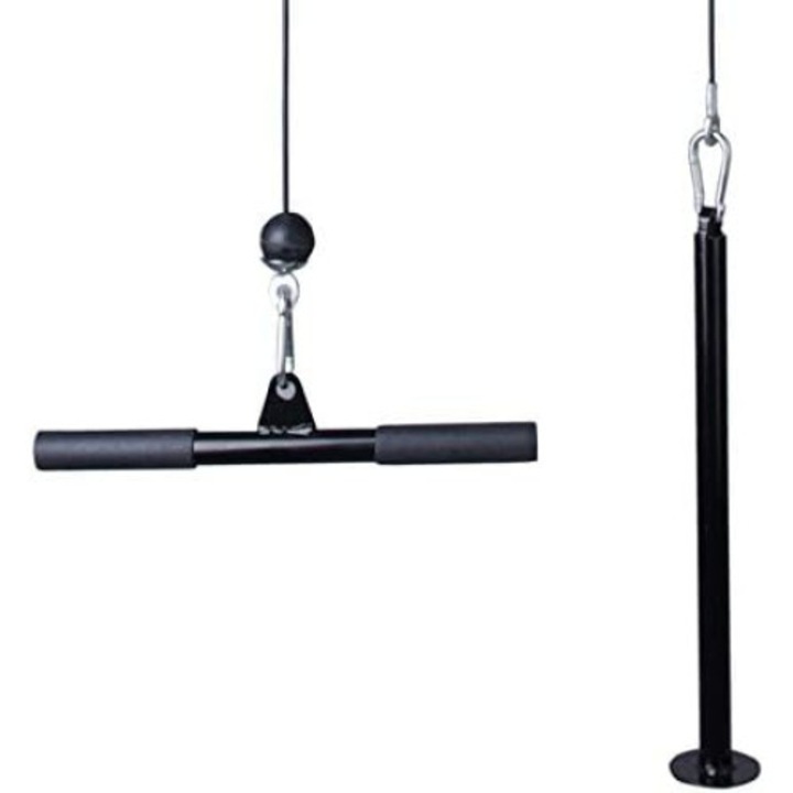 Scripete de tavan, montat pe tavan, pana la 200 kg, cu maner, din tub de otel, ScSPORTS®