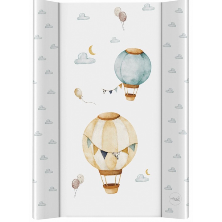 Saltea de Infasat Ceba Baby basic 50x70cm cu intaritura sistem anti-alunecare Baloane