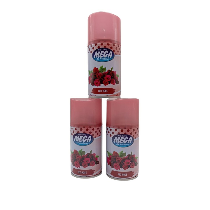 MEGA szobafrissítő pótcsomag, RED ROSE, 3x205ml