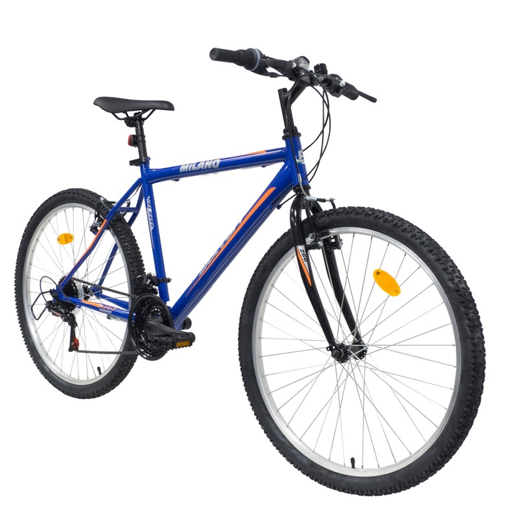 Велосипед MTB Milano 26 Steel 18V, Син/Червен