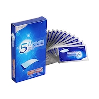 Set benzi albire dinti 5D, NUODWELL, 28 Bucati, Albire rapida si usoara, Fara durere sau sensibilitate, Usor de utilizat si confortabil, 12x7x2cm, Transparent