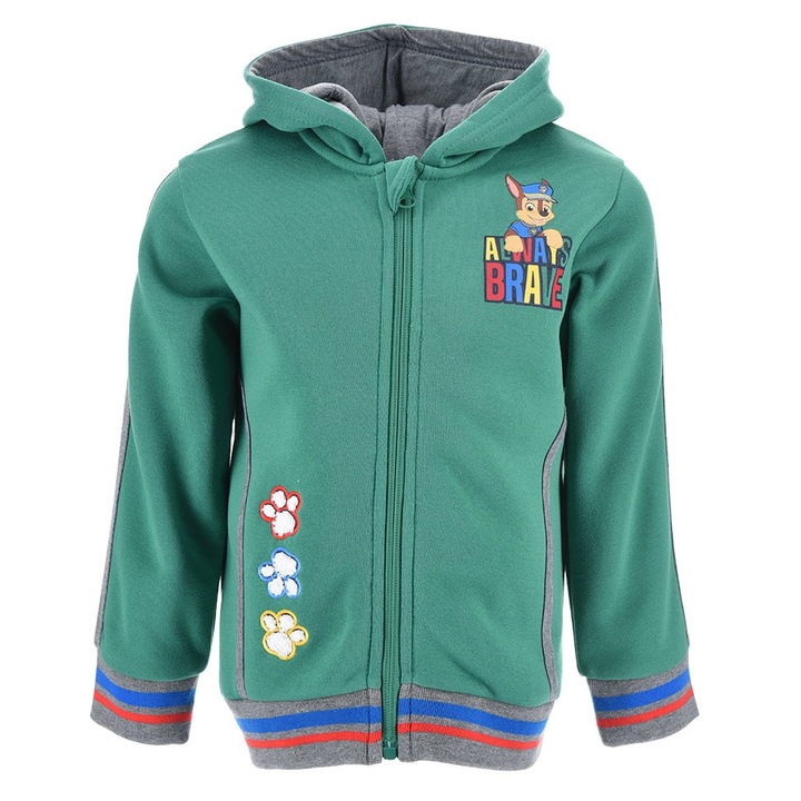 Nickelodeon fiú pulcsi, Paw Patrol poliészter modell, zöld