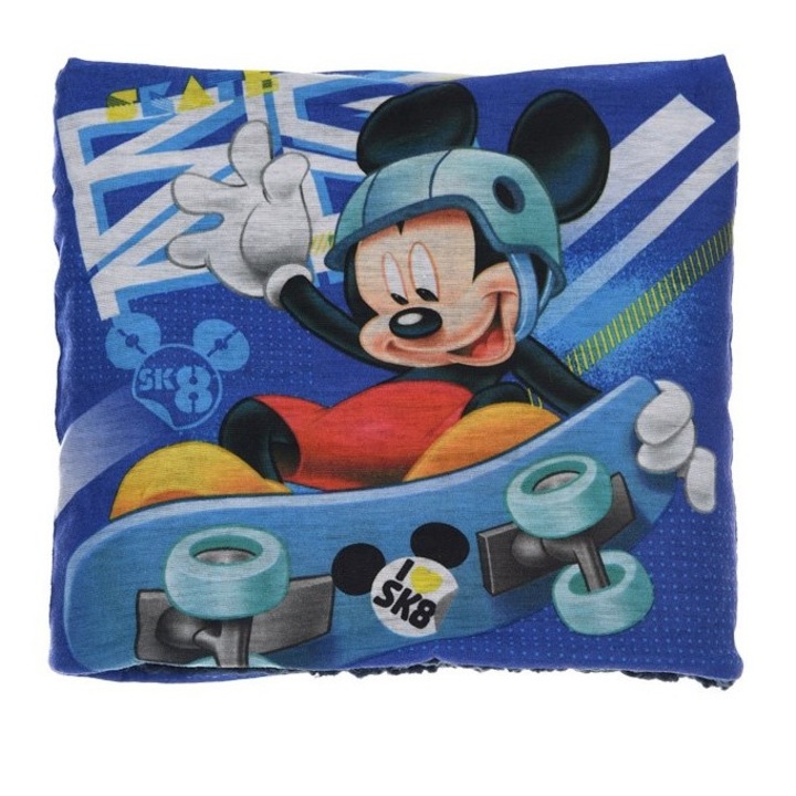 Sál gyerekeknek, Mickey Mouse, Poliészter, tarka, 50x22cm
