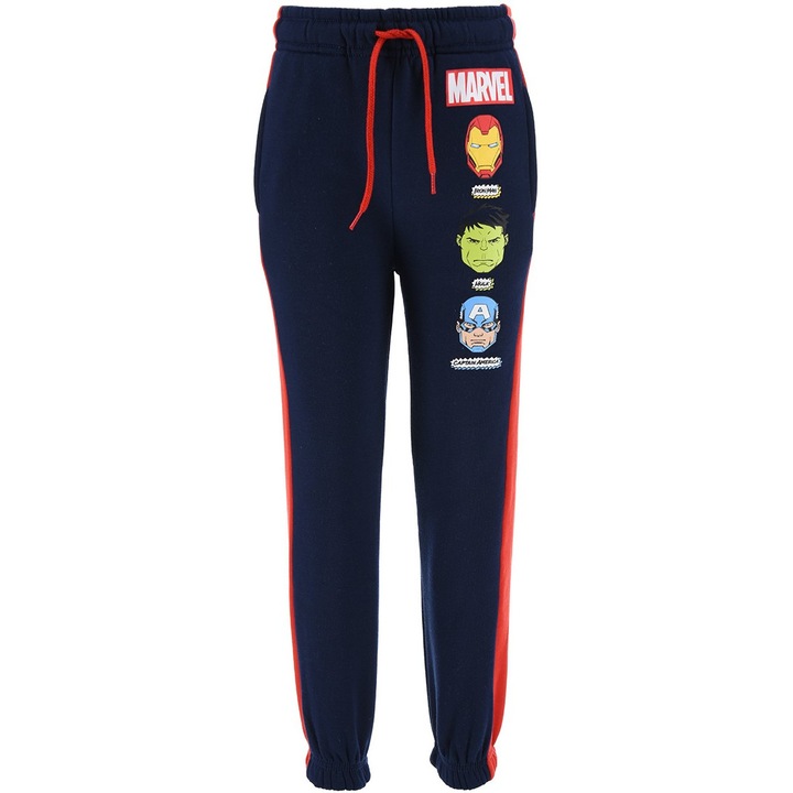 Pantaloni de trening Marvel Avengers pentru baieti poliester bleumarin, 128 CM