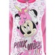 Детска пижама Disney Minnie Mouse, памучна, розова, 122 СМ