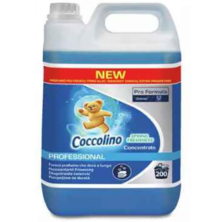 Омекотител Coccolino Professional Spring, Концентриран, 5 л, 200 пранета
