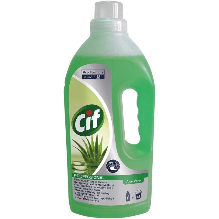 Solutie detergent pentru pardoseli multiple Cif Professional Aloe Vera 1 l