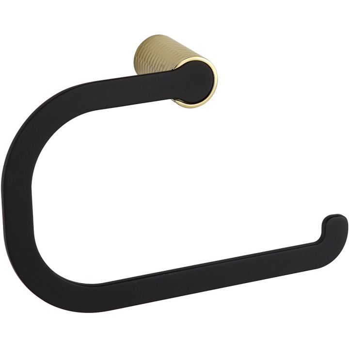 закачалка за кърпи, Mexen Base, Черна/Златна - 70882321-57