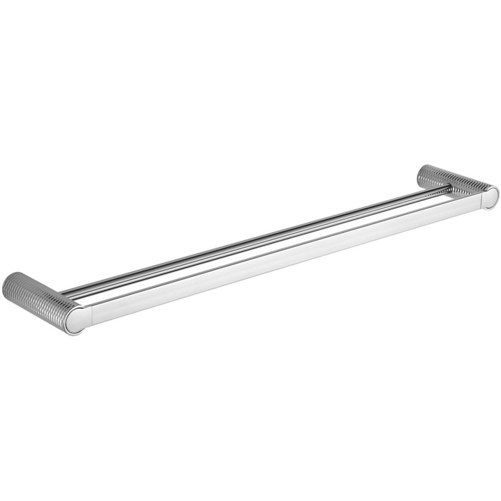 Двойна закачалка за кърпи, Mexen Base, Хром - 7088225-00