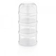 Recipient lapte praf cu 3 compartimente BabyJem White