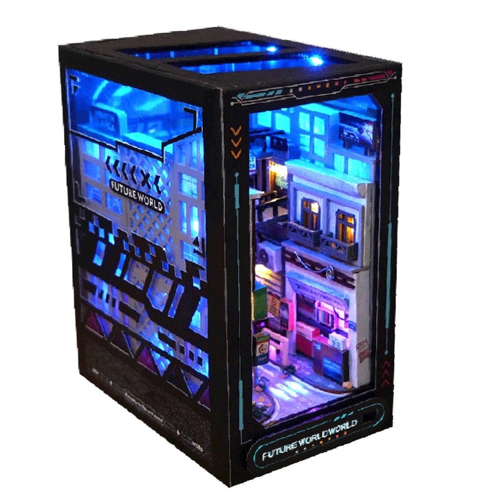 3D puzzle, WALALLA, barkács, könyv gerinc, LED lámpa, utcai, gyerekeknek/felnőtteknek, többszínű