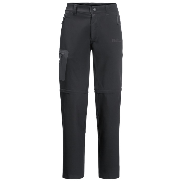 Pantaloni sport barbati, Jack Wolfskin Active Track Zip Off M Pants 1508241, Negru