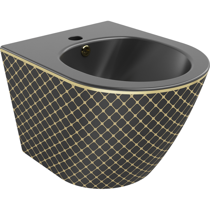 Bideu, Mexen, 15875, Ceramica, Negru/Auriu, 48x37x32.5 cm