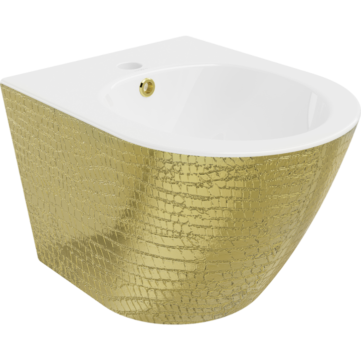 Bideu, Mexen, 16092, Ceramica, Alb/Auriu, 48x37x32.5 cm