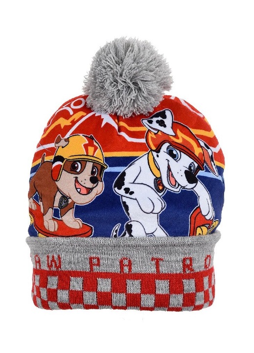 Caciula copii, Patrula catelusilor, poliester/acril, multicolor, 52-54cm