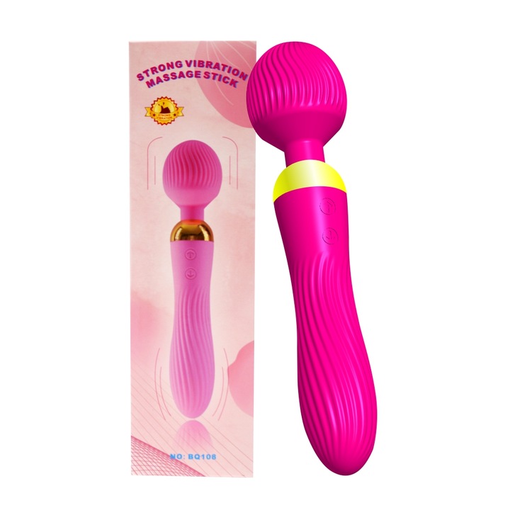 Clitoris Stimulátor Vibrátor, Szilikon, Vízálló, 23cm, Rózsapiros, Elemkészlet