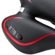 Sa pentru bicicleta, Zola, din gel extrem de confortabil, pe 2 tije, 27.5x16 cm, negru/rosu