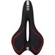 Sa pentru bicicleta, Zola, din gel extrem de confortabil, pe 2 tije, 27.5x16 cm, negru/rosu