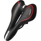Sa pentru bicicleta, Zola, din gel extrem de confortabil, pe 2 tije, 27.5x16 cm, negru/rosu