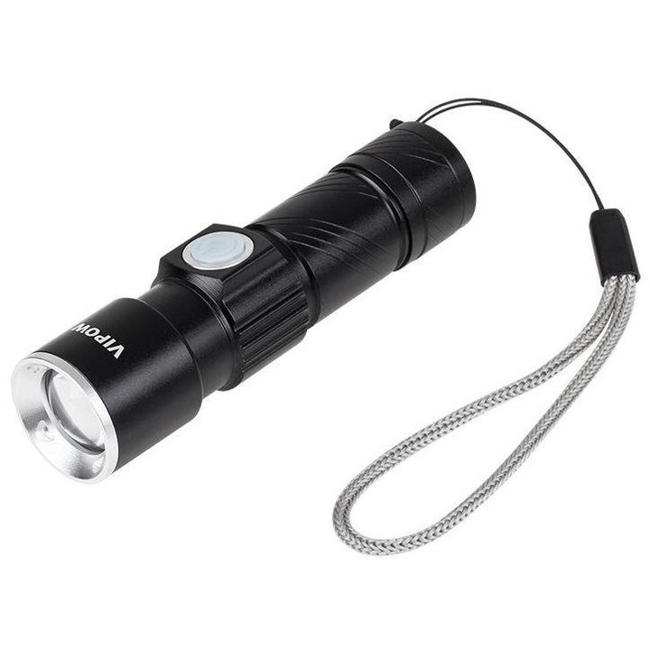 LED фенер Vipow URZ0914, 3W черен