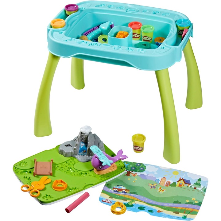 Play-Doh Творческа маса за деца, с пластилин и занимания, Деца 3 години +