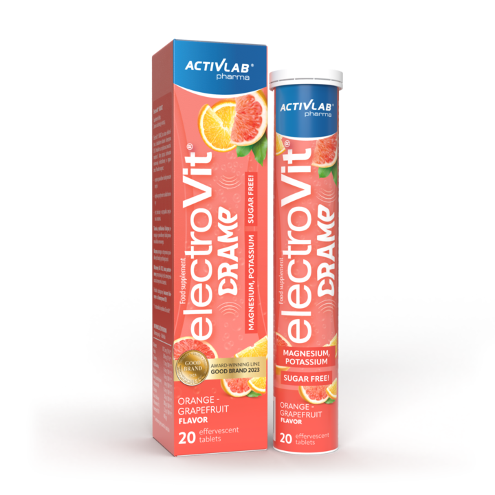 Electroliti cu vitamine si coenzima Q10, Activlab ElectroVit SKURCZ, 20 comprimate, grapefruit