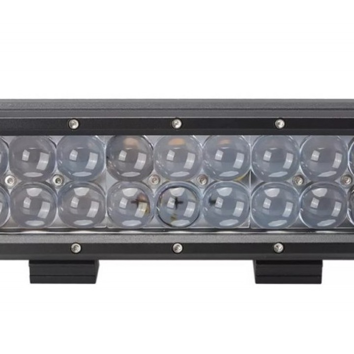 Bara Proiectoare LED Auto Offroad Xenon Bright 54W 4590 Lumeni Negru 9x23cm