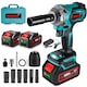Cheie cu impact fara fir ONEVAN, 700NM, 2300rpm, LED, 2 baterii, accesorii, verde, in cutie plastic