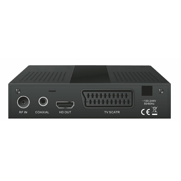 DVB-T/T2 TV тунер, H265 DIGIVIEW BHT1402, черен