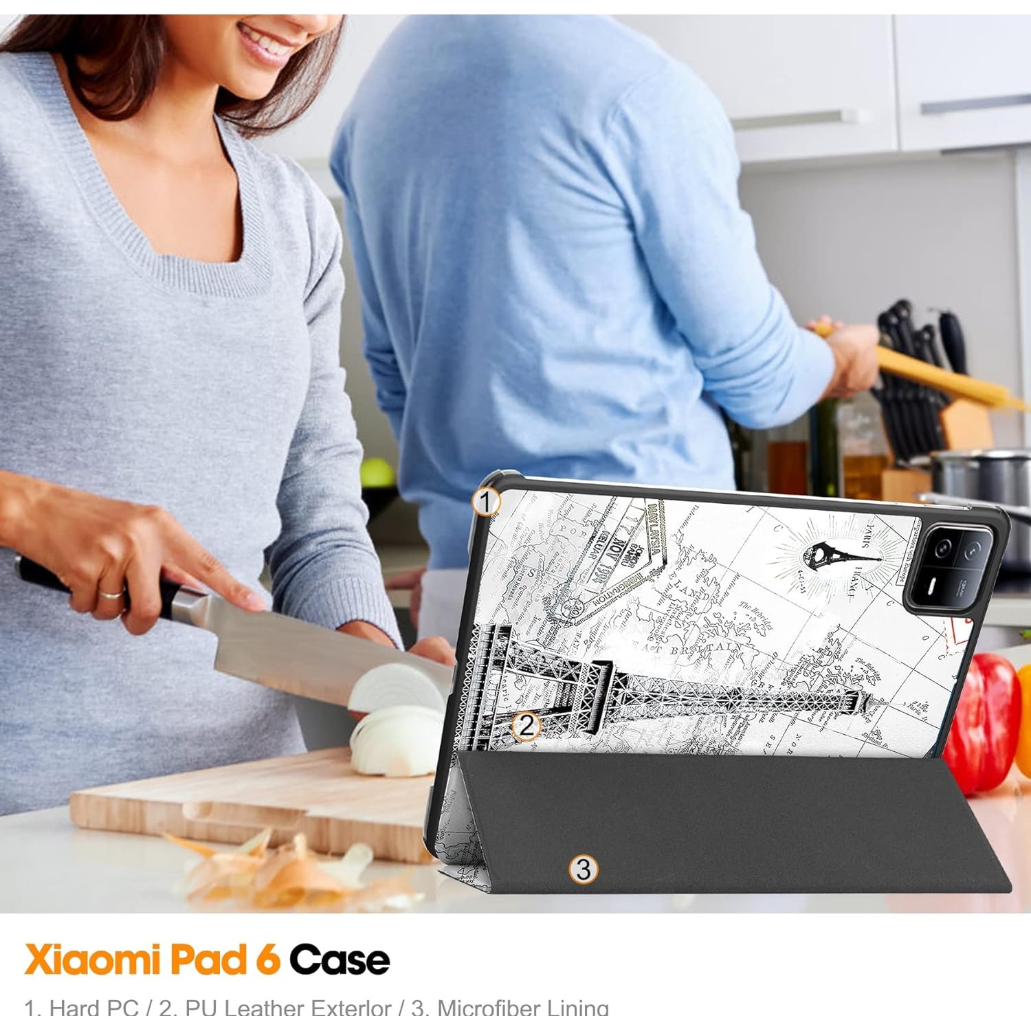 Husa Ultra Slim, Revomag, pentru Xiaomi Pad 6/6 Pro 11.0", Smart Cover - Travel