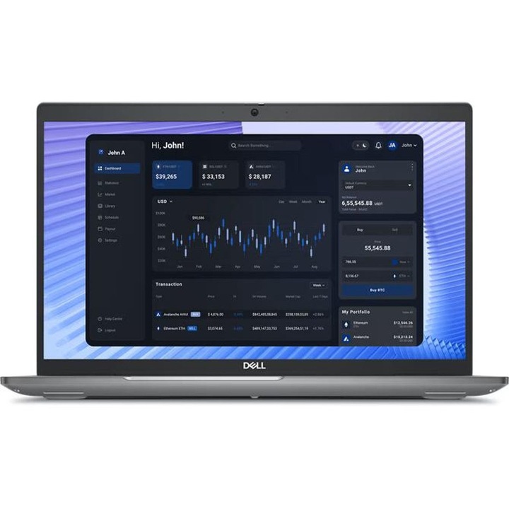Лаптоп Dell Precision 3590, 15.6 инча 1920 x 1080, Intel Core Ultra 7 155H 16 C / 22 T, 2.5 GHz - 4.8 GHz, 24 MB кеш памет, 28 W, 16 GB DDR5, 512 GB SSD, Intel Arc Graphics, Windows 11 Pro