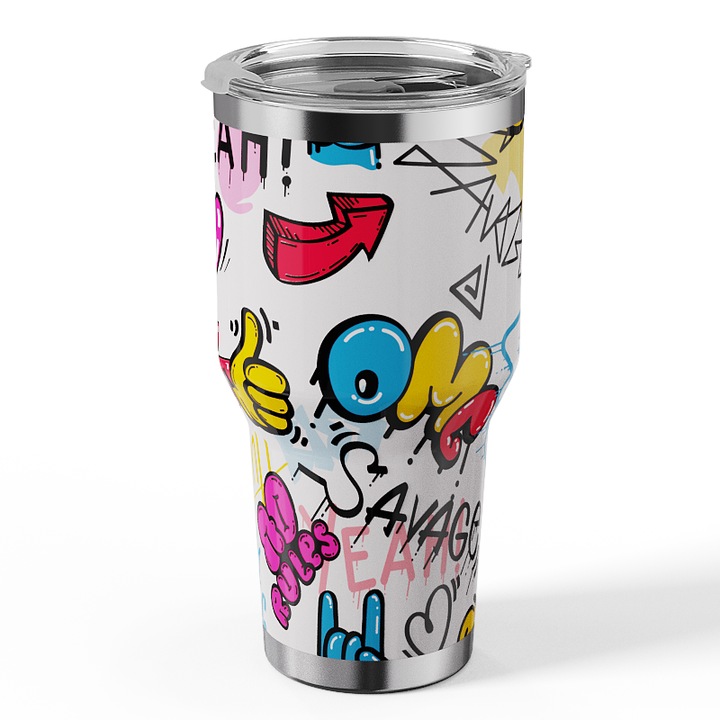 Sticla termos, inox, 20cm, 900ml, Multicolor