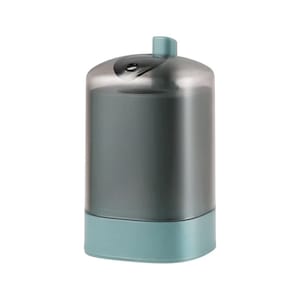 Dispenser de scobitori cu buton NEXTLY, capac transparent, scobitorile ies automat prin apasarea butonului, verde
