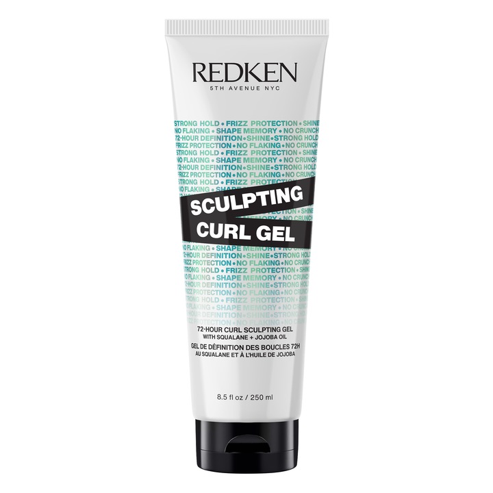 Gel pentru modelare par Redken Sculpting Curl Gel cu scualan si ulei de jojoba, pentru parul cret si foarte cret, 250ml