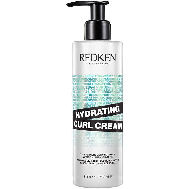 Crema pentru par hidratanta Redken Hydrating Curl Cream cu scualan si ulei de jojoba, pentru parul cret si foarte cret, 250ml