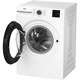 Beko BM3WFSU39413W mosógép, 9 kg, 1400 RPM, A energiaosztály, SteamCure, Újrahasznosított kád, ProSmart Inverter Motor, AddXtra, WaterMode, ColdWash, Fehér