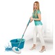 Mop cu Galeata Motek™ Premium cu Scurgere prin Rotatie si Mop 360 grade, Microfibra 100%