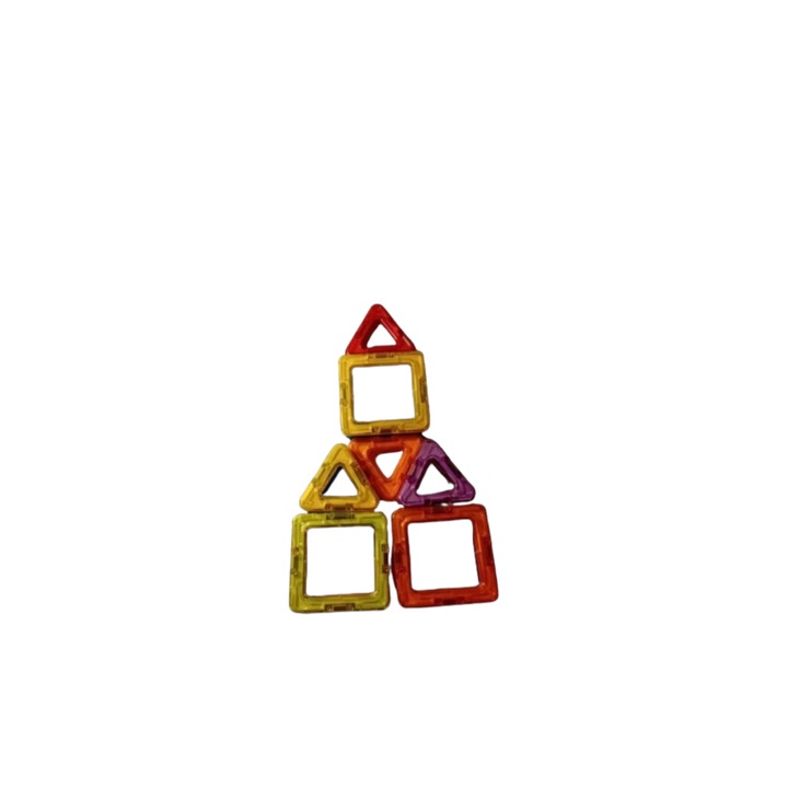 Set blocuri magnetice 3D, 12 elemente