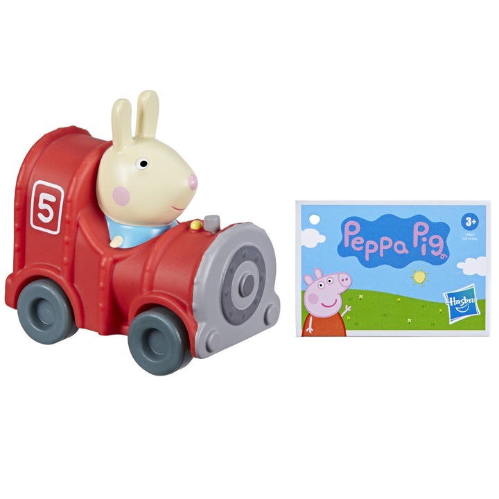 Masinuta Peppa Pig Buggy, cu figurina Iepurasul Rebecca