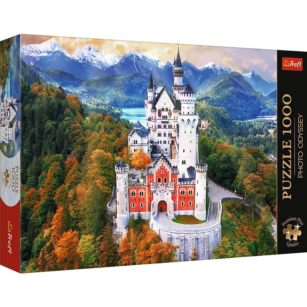 Puzzle Trefl Premium Plus - Photo Odyssey, Castelul Neuschwanstein Germania, 1000 piese