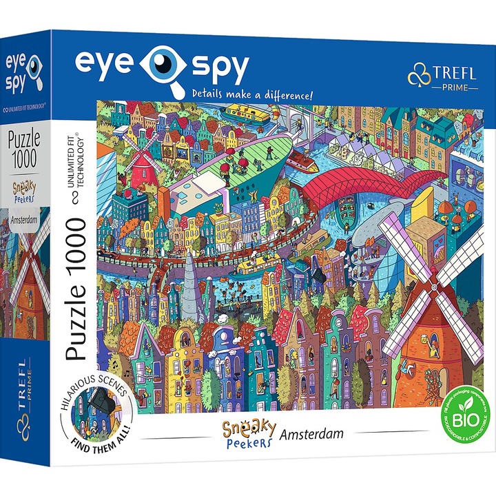 Trefl UFT puzzle - Eye Spy, Amszterdam, 1000 darab