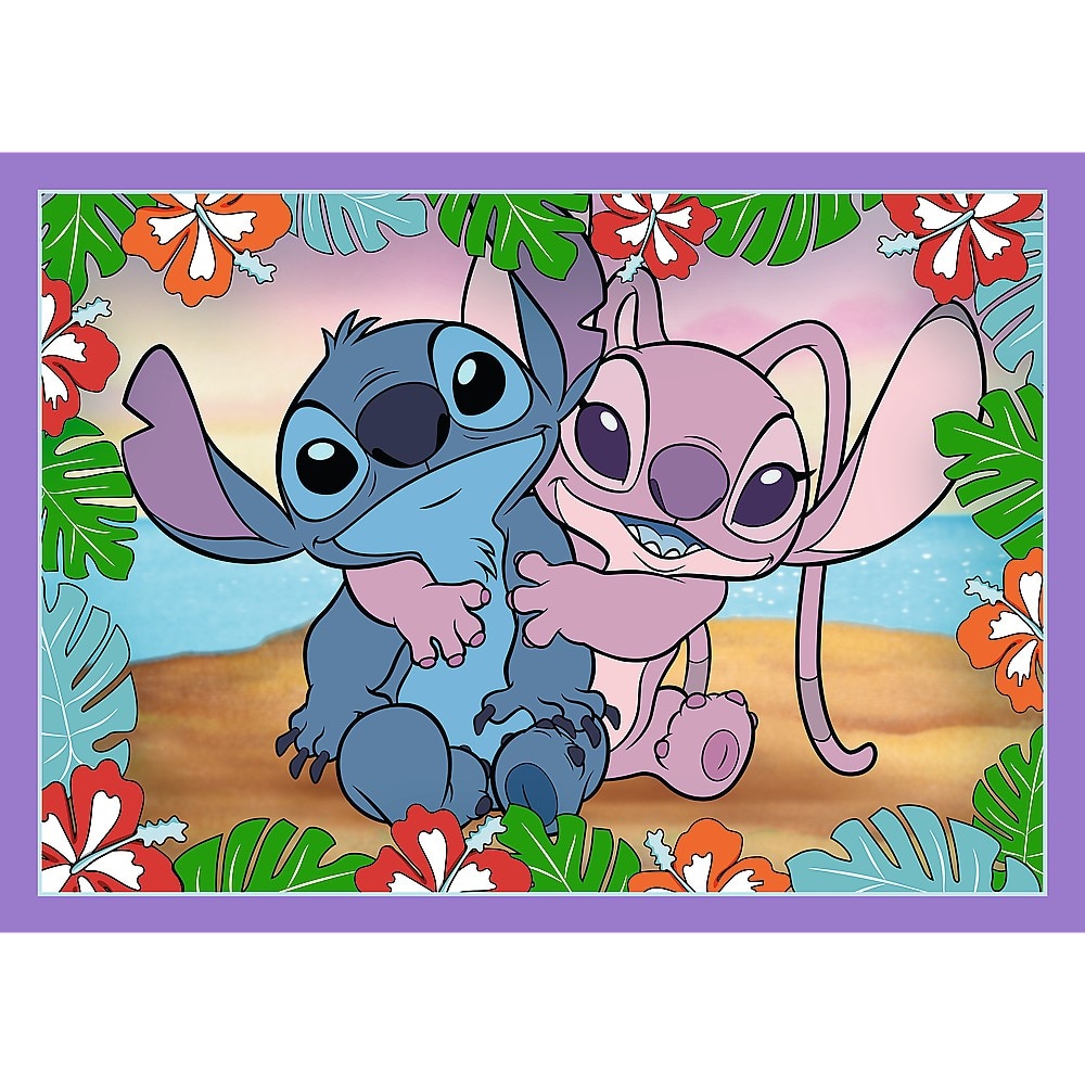 Puzzle Trefl 4 In 1 - Disney Stitch, Ziua Fermecata - eMAG.ro
