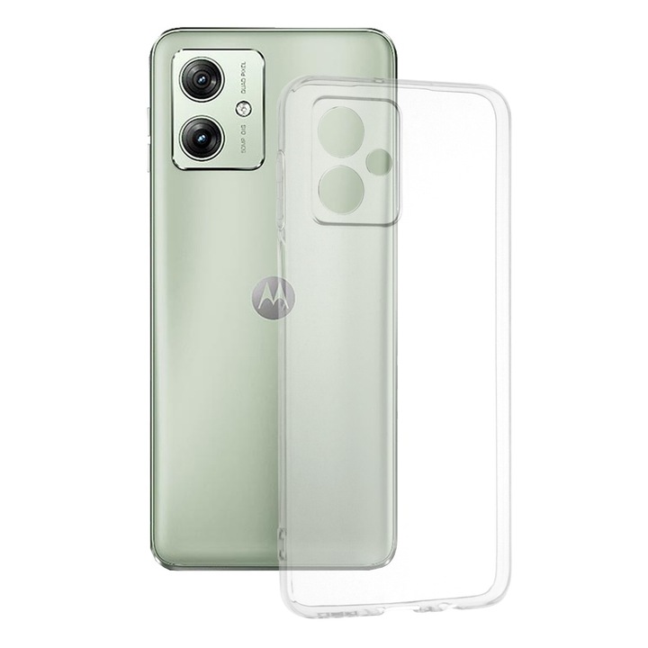 Кейс за Motorola Moto G54 Power Edition / G64, Techsuit Clear Silicone, Transparent