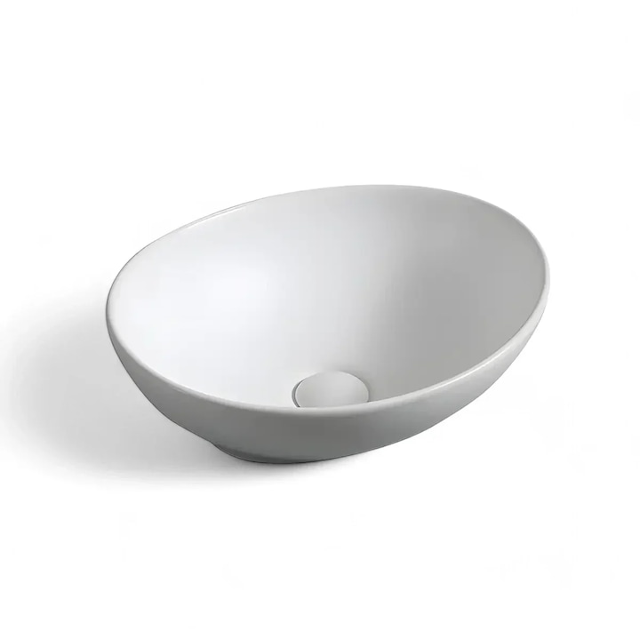 Lavoar Pe Blat, Diplon, WB6402 41X34cm, Material Portelan, Culoare Alb, Fara Preaplin