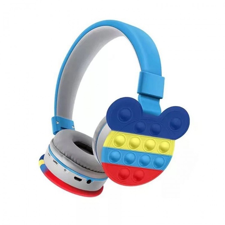 MRKT MAX63 vezeték nélküli fejhallgató, BT, kék