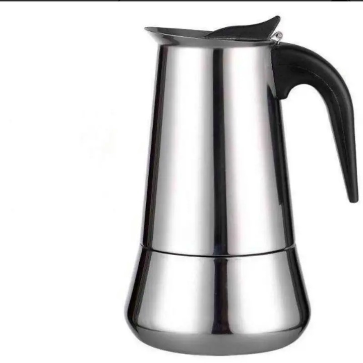 Siyue 9156 rozsdamentes acél indukciós kávéfőző, kapacitása 12 mokkás csésze, ezüst, elektromos tűzhelyhez/tűzhelyhez/mini tűzhelyhez