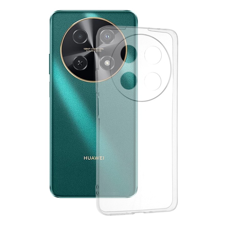 Кейс за Huawei nova 12i, Techsuit Clear Silicone, Transparent