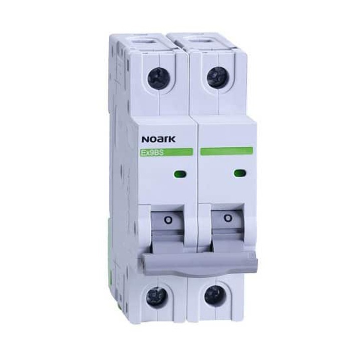 Siguranta automata modulara NOARK 102142, 2 module, caracteristica C, 1+Npoli, 32 A