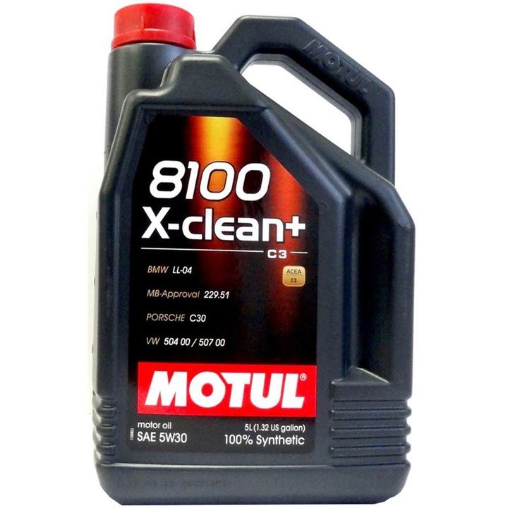 Моторно масло Motul 8100 X-clean plus, 5W30, 5 л