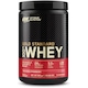 Proteine din zer, pudra proteica Optimum Nutrition, ON 100% Whey Gold Standard, aroma capsuni, 300g